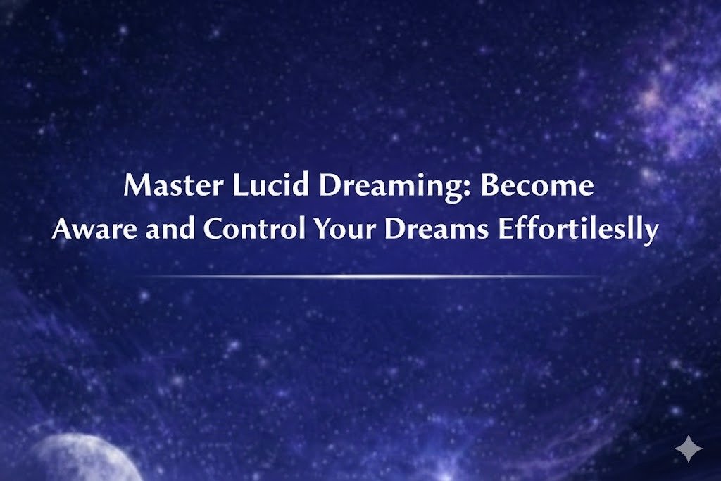 Master Lucid Dreaming: Become Aware and Control Your Dreams Effortlessly