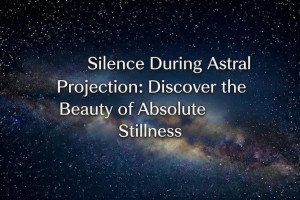 Silence During Astral Projection: Discover the Beauty of Absolute Stillness